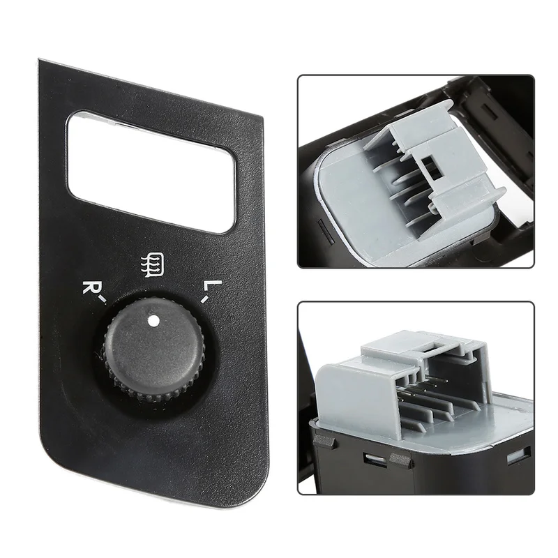 

1PC for VW Caddy Touran 2003-2010 Black Car Side Rear View Mirror Switch Knob Control Car Accessories Auto Interior Parts