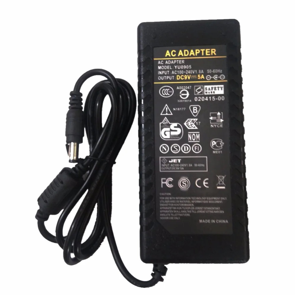 9V5A 45 Вт AC DC адаптер зарядное устройство 9 в 5A POS машина Кредитная карта Машина