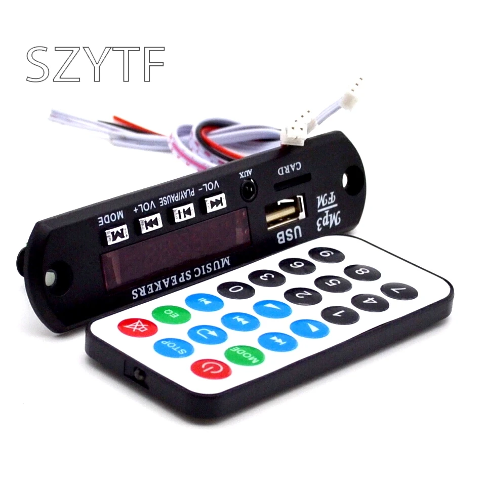 

1pcs Wireless Bluetooth 12V MP3 WMA Decoder Board Audio Module USB Radio