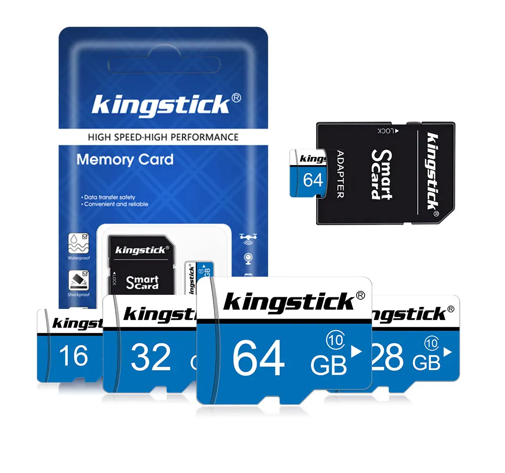 Kingstick Micro SD карта памяти 8 Гб 16 Гб карта памяти sd 32 Гб 64 Гб 128 ГБ C10 Mini SD карта TF UHS-I для мобильного телефона