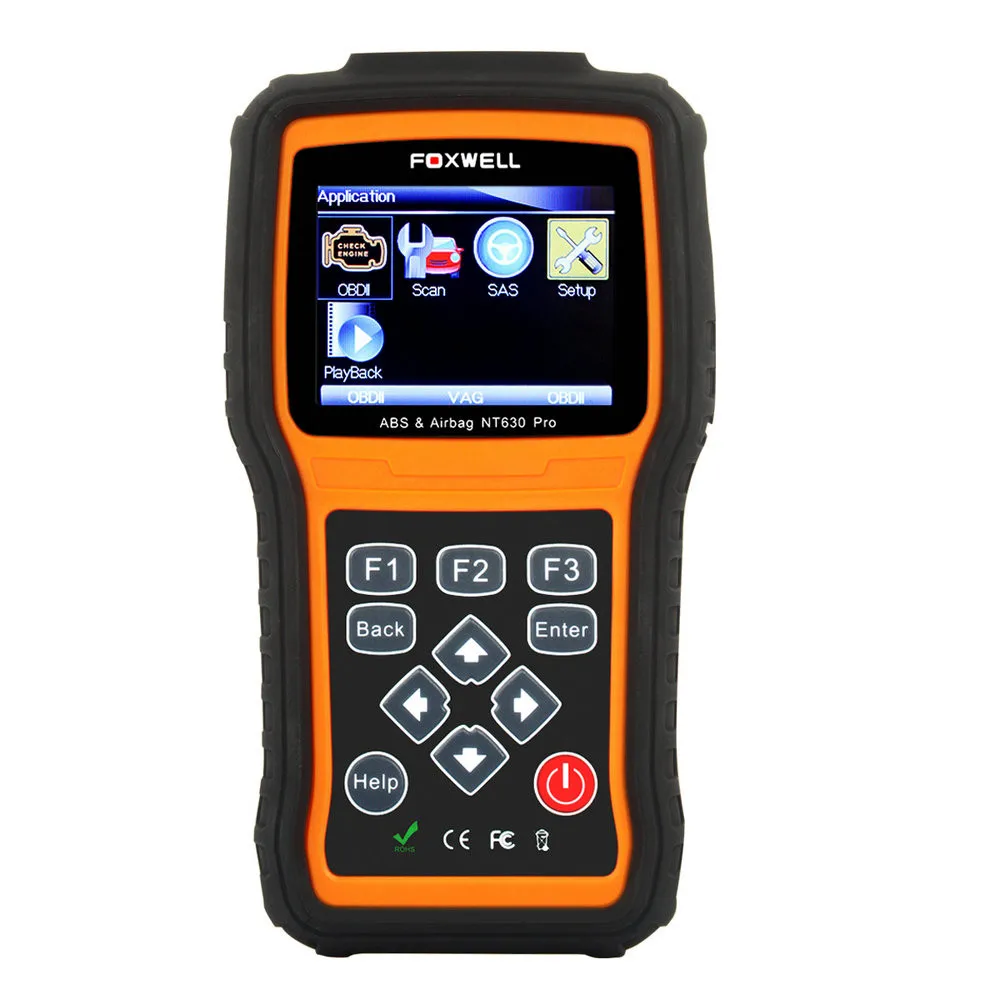 Автомобильный диагностический инструмент сканер Foxwell NT630 AutoMaster Pro ABS SRS подушка безопасности сброс данных