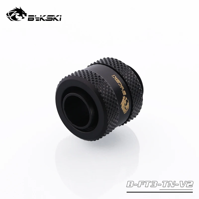 4pcs/lots Bykski Inside Diameter 13mm+ Outside Diameter 19mm Hose / ID13mm+ OD19mm Soft Tube / Hand Connector Fitting - Цвет: black