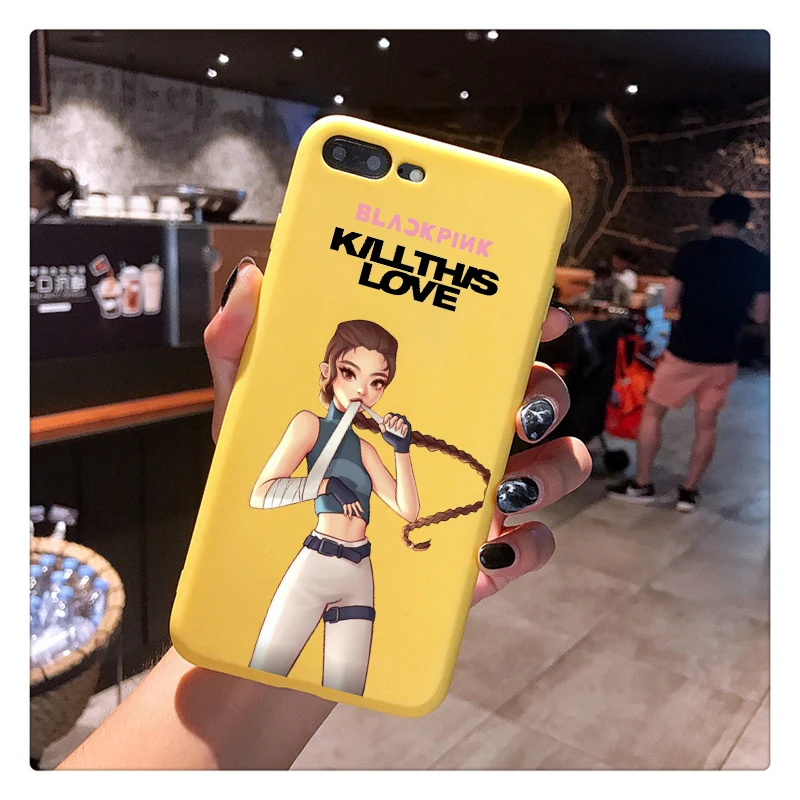 Черный мягкий силиконовый чехол для телефона Blackpink kill this love для iPhone XR X XS Max 6 6S 7 8 Plus 11 pro TPU черный чехол - Цвет: HHSR-21176