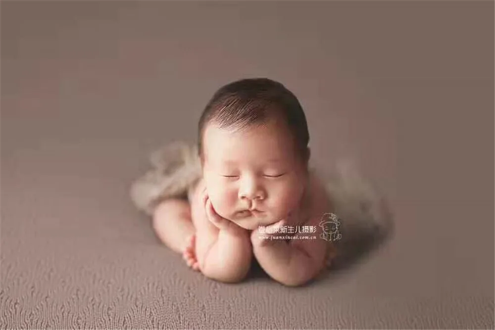 Фото реквизит текстурированное вязаное одеяло фон новорожденный вязаный свитер Одеяло слой ткань новорожденный меланжевый материал фоны
