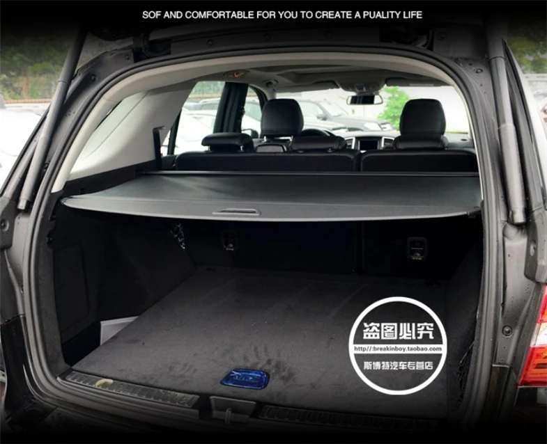 BYWWANG pour Mercedes Benz GLK 300 Voiture Style Coffre arri/ère Couverture de Cargaison /étag/ère /à Colis Rideau Accessoires de Rangement r/étractables