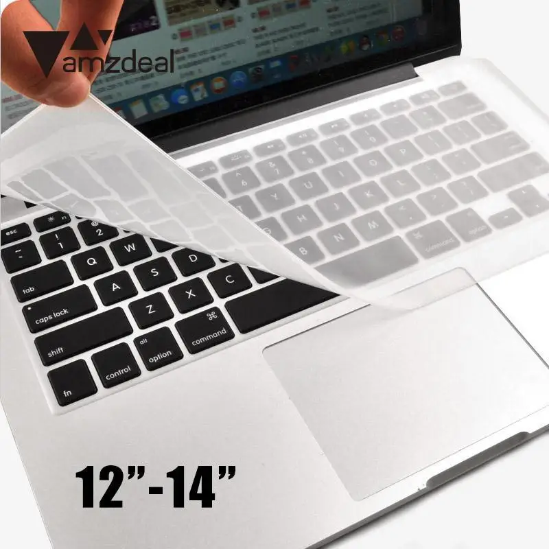 

amzdeal Ultra-Thin Keyboard Protector Keypad Protective Film Cover For 12-14" Laptop Waterproof and dustproof Keyboard Protector
