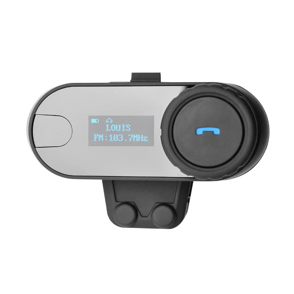 TCOM-SC W//Screen Bluetooth Motorcycle Motorbike Helmet 800M FM Intercom Headset
