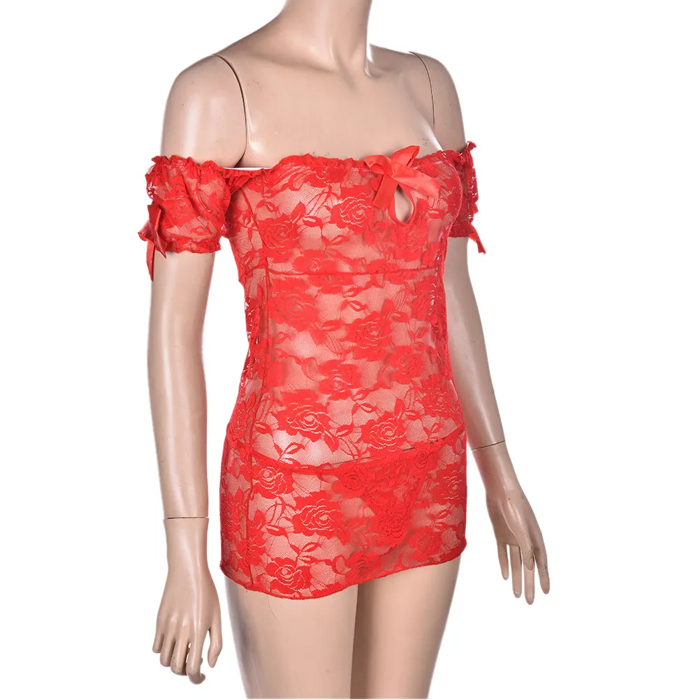 Buy Women Erotic Lingerie Dress Pajamas With G string