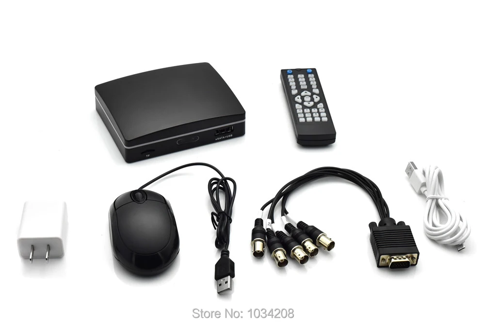 Мини DVR 4CH система безопасности цифровой видеорегистратор 5 в 1 AHD/TVI/CVI/CVBS/IP VGA HDMI для