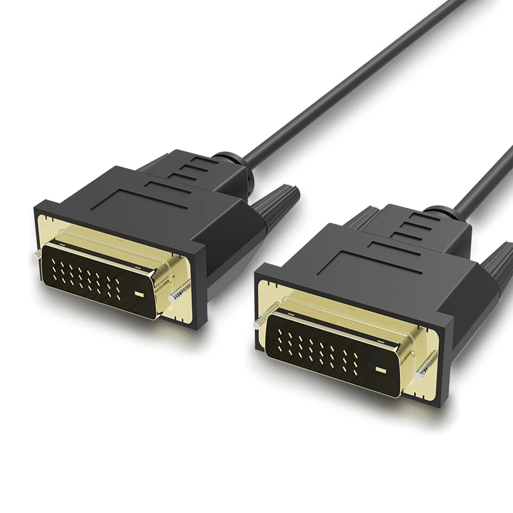 DVI кабель 24+ 1 DVI штекер к dvi-адаптер кабель Позолоченный штекер 1080 P HD кабель для компьютера ТВ монитор 1 м 2 м 3 м 5 м