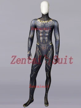 

Black Panther Cosplay Costume 3D Printed Sapndex Black Panther 2018 Movie Erik Killmonger Bodysuit For Adult/Kids/Custom Made