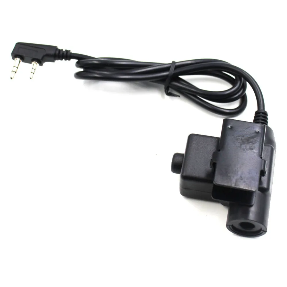 

U94 PTT Cable for Z Tactical Bowman Elite II Bowman Elite II Headset with U94 PTT for Kenwood BaoFeng UV-5R BF-88S BF-F8 Radio