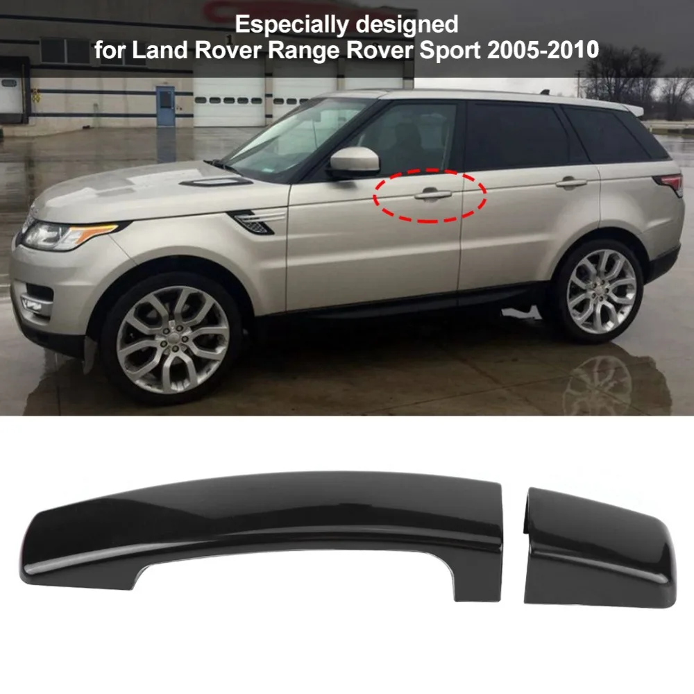 4pcs Car Gloss Black Exterior Door Handle Cover rusting corrosion resistance Fit for Range Rover Sport Discovery 3 Freelander 2