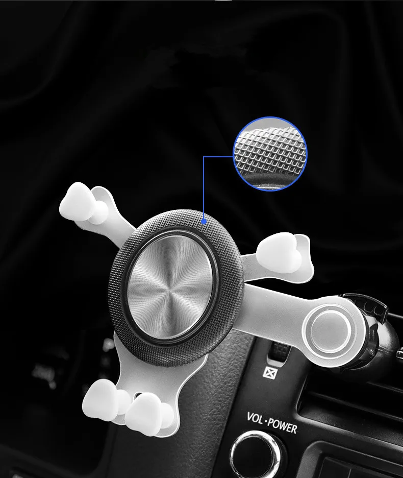 

Suef New car mobile phone bracket CD metal vent gravity bracket mobile phone bracket