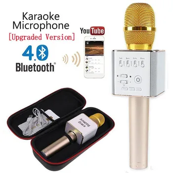 

Karaoke KTV Wireless Bluetooth Microphone Speaker Singing Machine Player Mic Q9