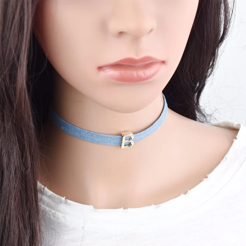 90-s-classic-thin-blue-denim-minimalist-26-letter-gothic-name-choker