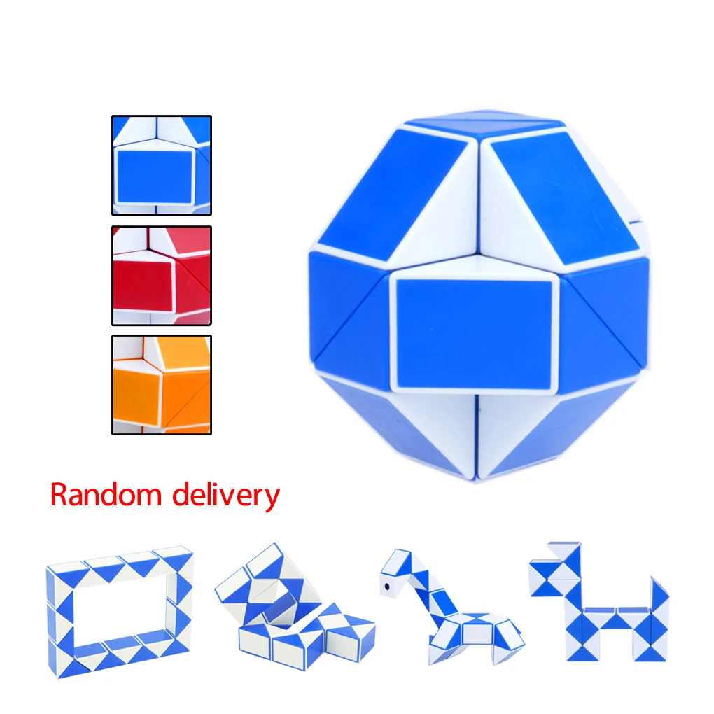 3D головоломка, новинка, игрушки, волшебный кубик, образовательный мозговой тизер, IQ, игра разума для детей, взрослых, в форме змеи, развивающие игрушки, змея