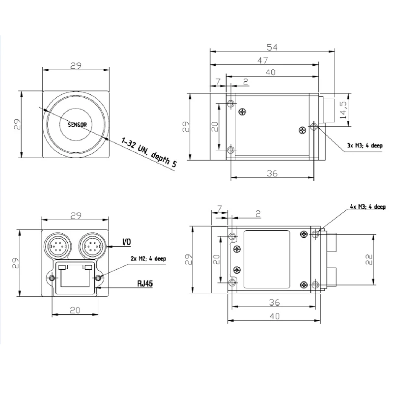 Высокоскоростная Gige Ethernet 16.0MP промышленная машина Vision 1/2. 3 цветная цифровая камера+ SDK, Роллинг затвора 4608X3456@ 7FPS