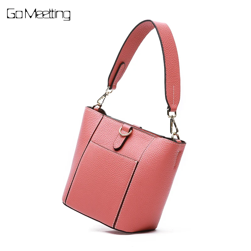 

Go Meetting Cowhide Female Handbag Women Genuine Leather Small Shoulder bag Top Layer Leather Female Messenger Crossbody Bag