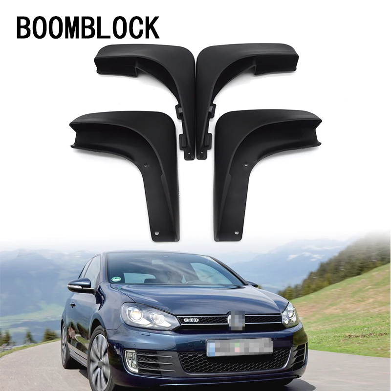 BOOMBLOCK 1 комплект, автомобильные передние и задние брызговики для Volkswagen VW Golf 6 Mk6 2009 2010 2011 2012 набор, литые аксессуары, крыло брызговика