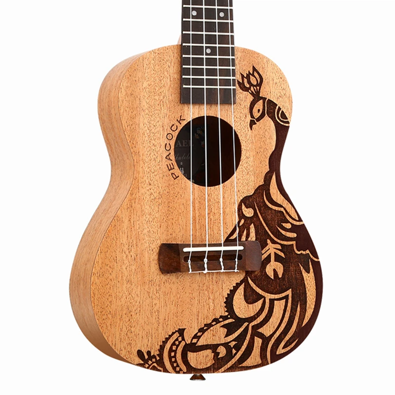 23" Ukulele Concert Mini Guitar Wholesale Gitar Peacock