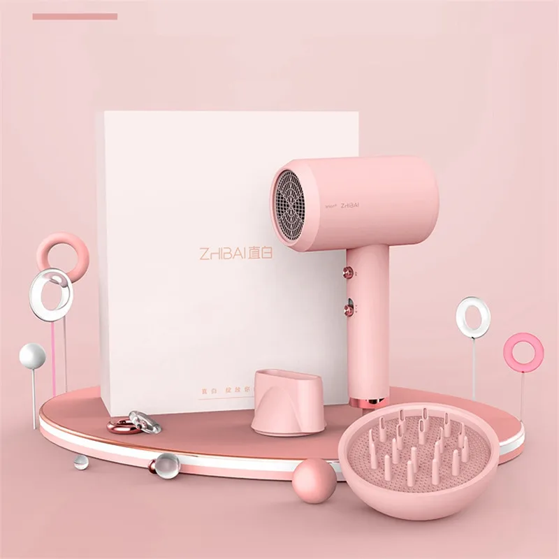

For XIAOMI HL321 Mini Anion Hair Dryer Portable Quick-drying Hair Tools 2 Speed Temperature Control Blow Dryer for Travel Home