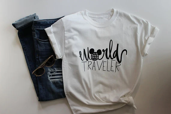 

World Traveler TShirt Women Funny Graphic t-shirt summer style short sleeve t shirt female girls tops tees