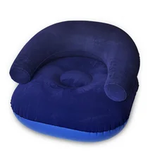 DHL shipping outdoor practical fashion leisure sofa flocking inflatable sofa gift car air pump