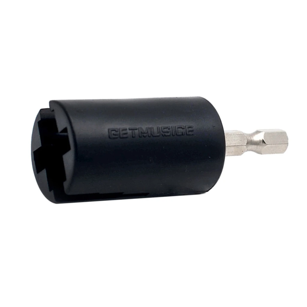Durable Plastic Metal Guitar Replacement Electric Drill String Winder Plug Peg Puller