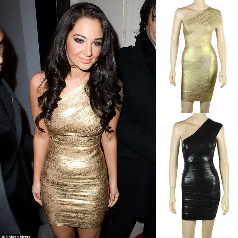 black and gold metallic dress