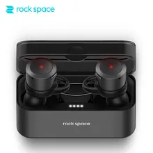 Best price ROCKSPACE TWS Headset Portable Mini Wireless Earphone Stereo Earbuds Bluetooth Earphone For iPhone With Charger Box Ear bud