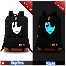 Горячая аниме темнее, чем черная маска светящаяся парусиновая печать модный рюкзак для ноутбука Mochila Escolar школьные сумки для подростков