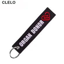 CLELO Bag tag Embroidery bags Pendant Fabric Ornament for Backpack women bag With key ring Bag Accessories