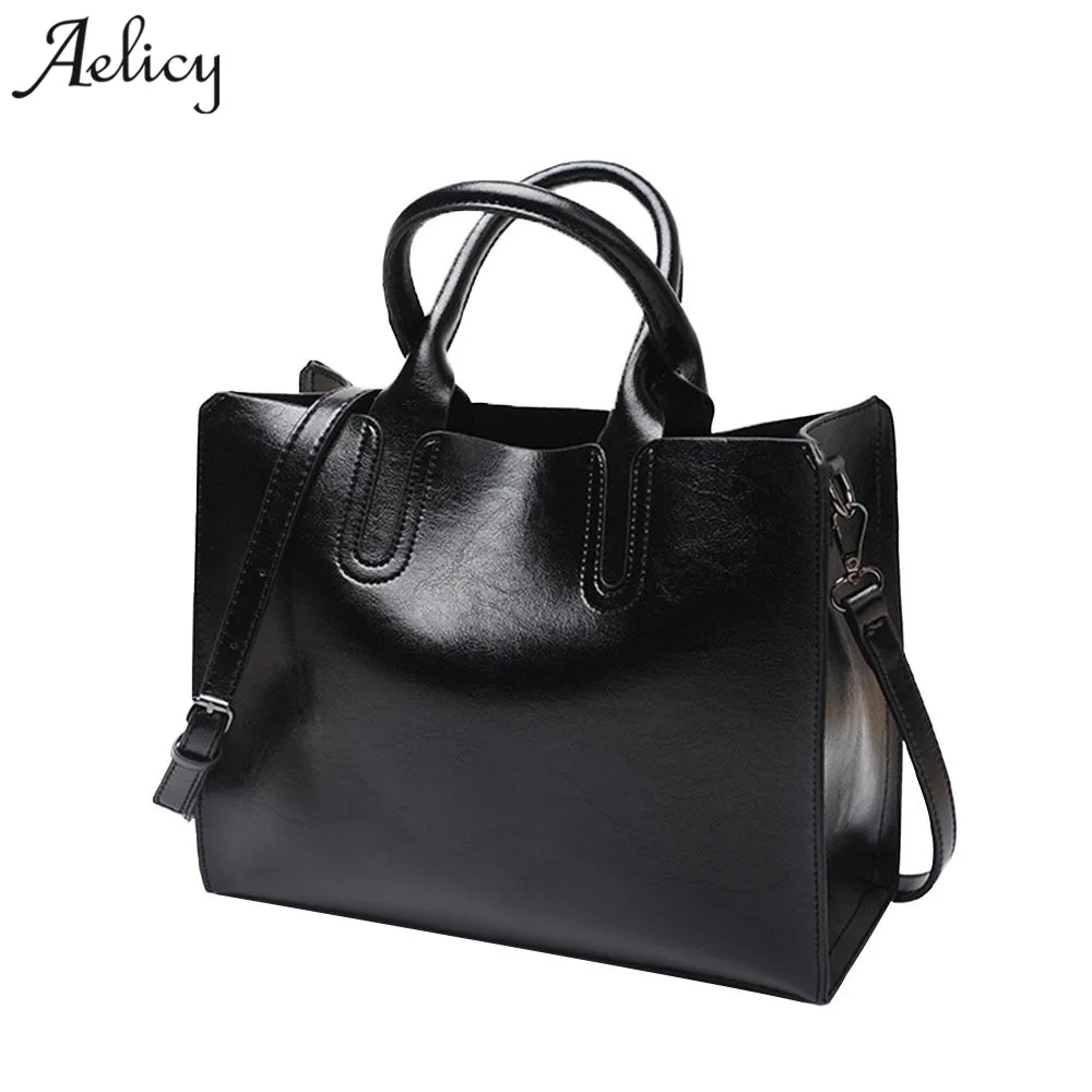 

Aelicy Luxury High Quality PU Leather Women Bag Large Capacity Satchel Handbags Top-handle Bags New Arrivals Shoulder Bag