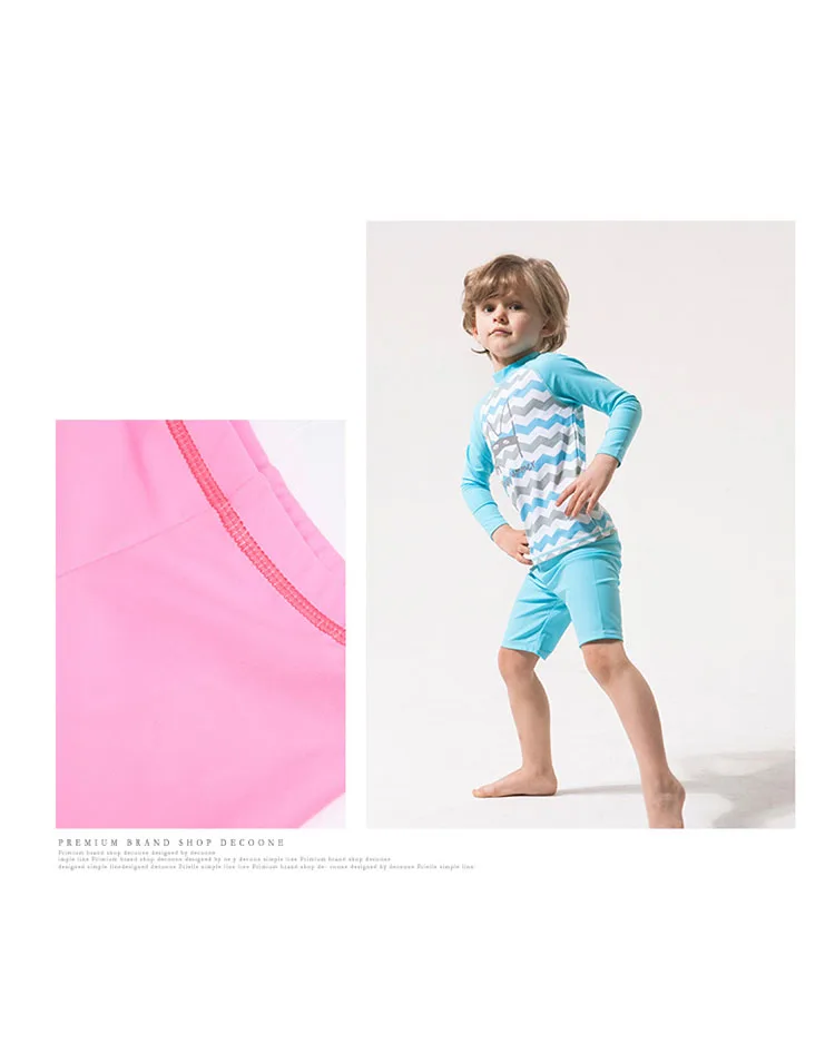Пляжная одежда купальный костюм из двух предметов для мальчиков купальные костюмы с длинными рукавами для девочек, детский купальный костюм детский купальник