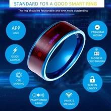 Fashion Men's Ring Magic Wear NFC Smart Ring Finger Digital Ring for Android phones with functional couple stainless steel ring