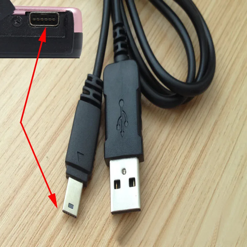 Usb Cavo Dati Della Fotocamera Le Immagini Video Di Trasferimento Di Sincronizzazione Di Dati Cavi Per Casio Exilim Ex-Ex-S10 Ex-S12 Ex-Z80 Ex-Tr200/1