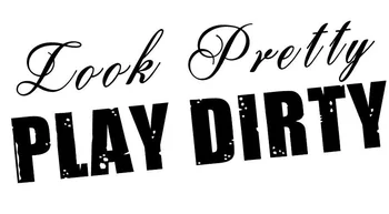 

(2Pcs) LOOK PRETTY PLAY DIRTY vinyl window decal STICKER. ! 12.7cm