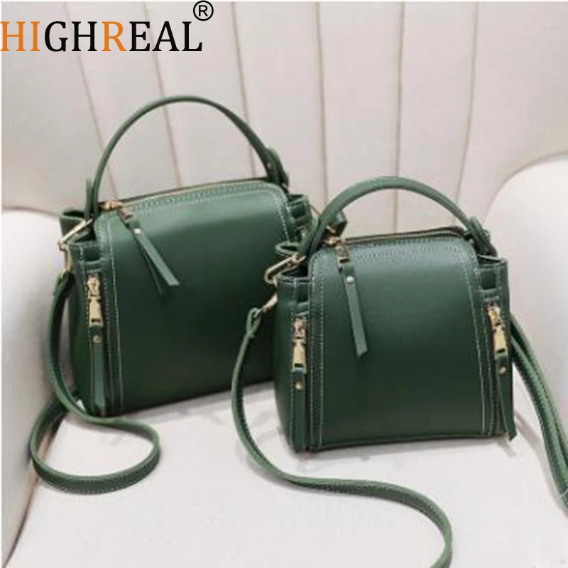 HIGHREAL صغيرة مصغرة دلو المرأة حقيبة ساع مصمم Crossbody أكياس الأخضر حقائب كتف الإناث الأزياء الكورية قطرة الشحن