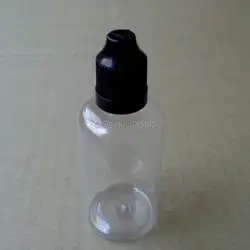 50 мл Пустые Бутылки PET Clear Жесткий пластиковая бутылка с восковыми Кепки длинные совет для глазных капель E-пустые бутылочки