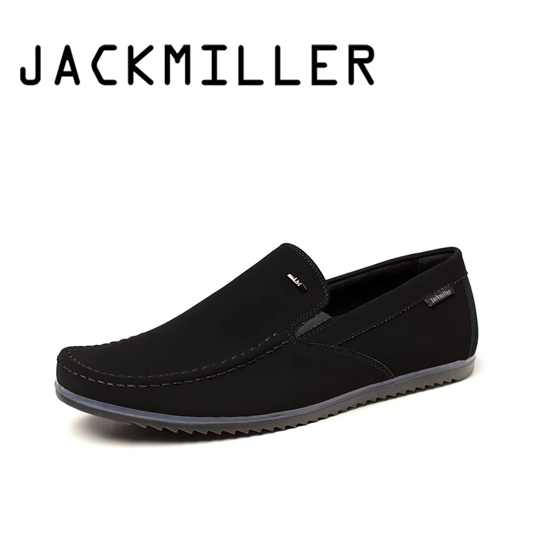 Лоферы Jackmiller мужские удобные эластичные плоская подошва без застежки модные