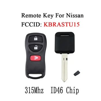 

315Mhz KBRASTU15 Remote Control Key For Nissan Versa 2007-2013 Car Key Fob KBRASTU15 3 Buttons For Nissan Xterra 2005-2014