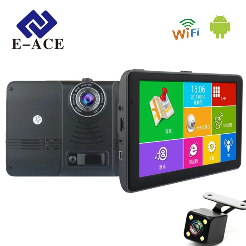 E ACE L02 Android 7 дюймов Автомобильный gps навигатор Wifi SAT NAV Navitel Россия Карта Европа