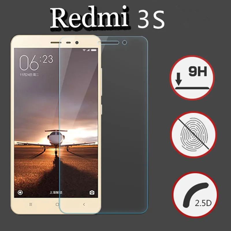 

Xinchentech For Xiaomi Redmi 3S/Redmi 3S Pro Case Tempered Glass Film 9H Premium Screen Protector Cover For Redmi3S Prime