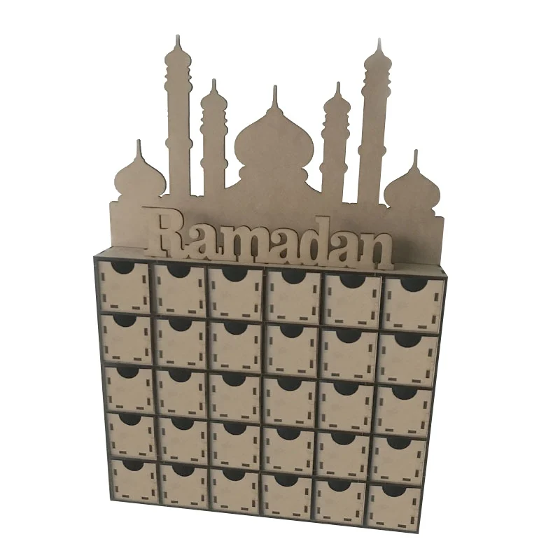 

Eid DIY Tray DIY Commode Eid Mubarak Muslim Islam Eid al-Fitr Countdown Decoration Gift Box Decoration Mubarak Dessert Tray