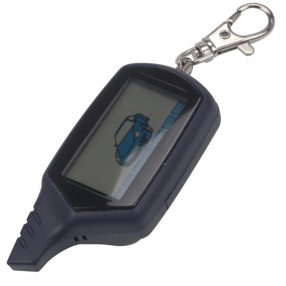 

Bilchave A9 2-way LCD Remote Control KeyChain + A9 Silicone Case For Two Way Car Alarm System Twage Starline A9 Key chain Fob