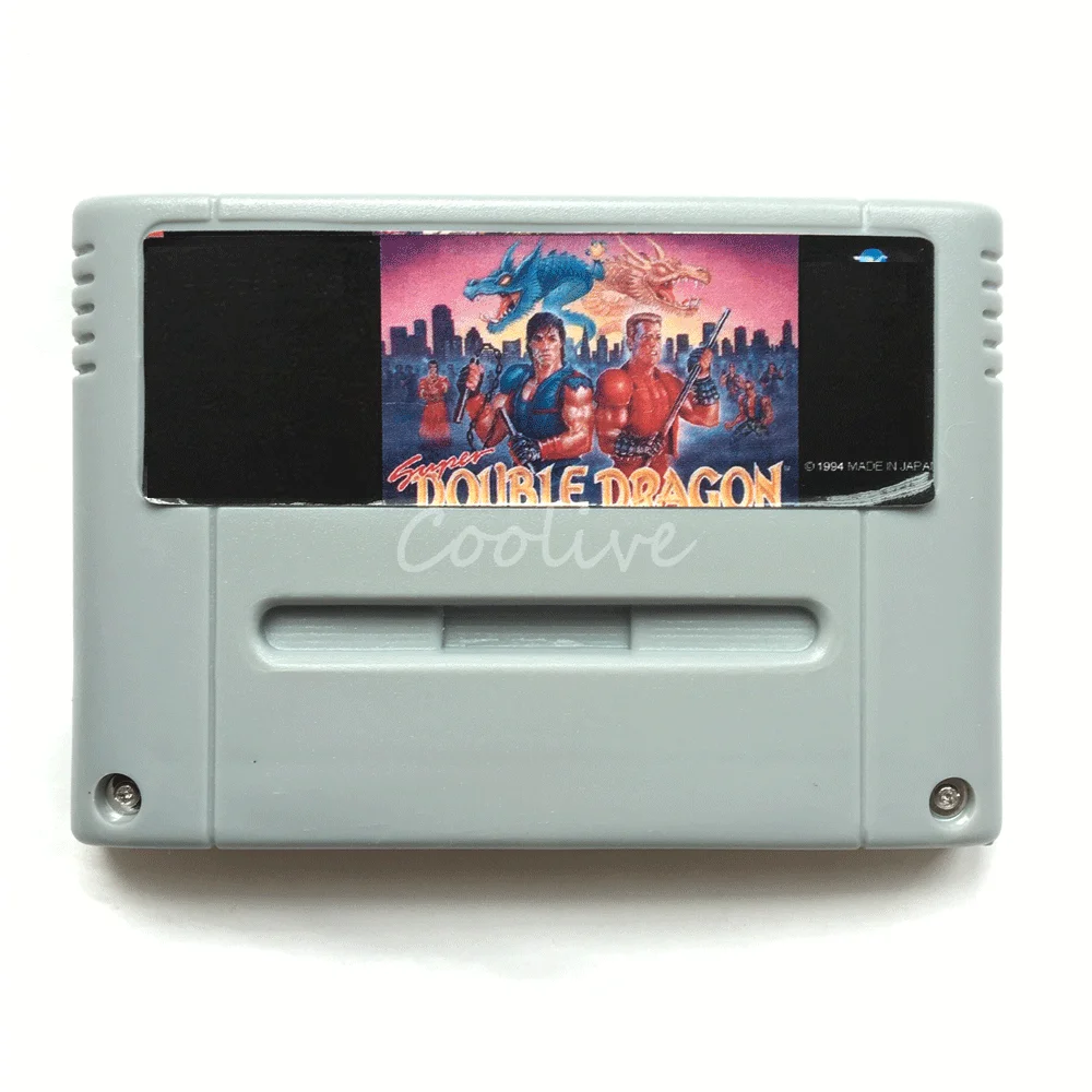 

Double Dragon Video Game Card for 16 Bit Super Console EUR PAL Version 46 pin