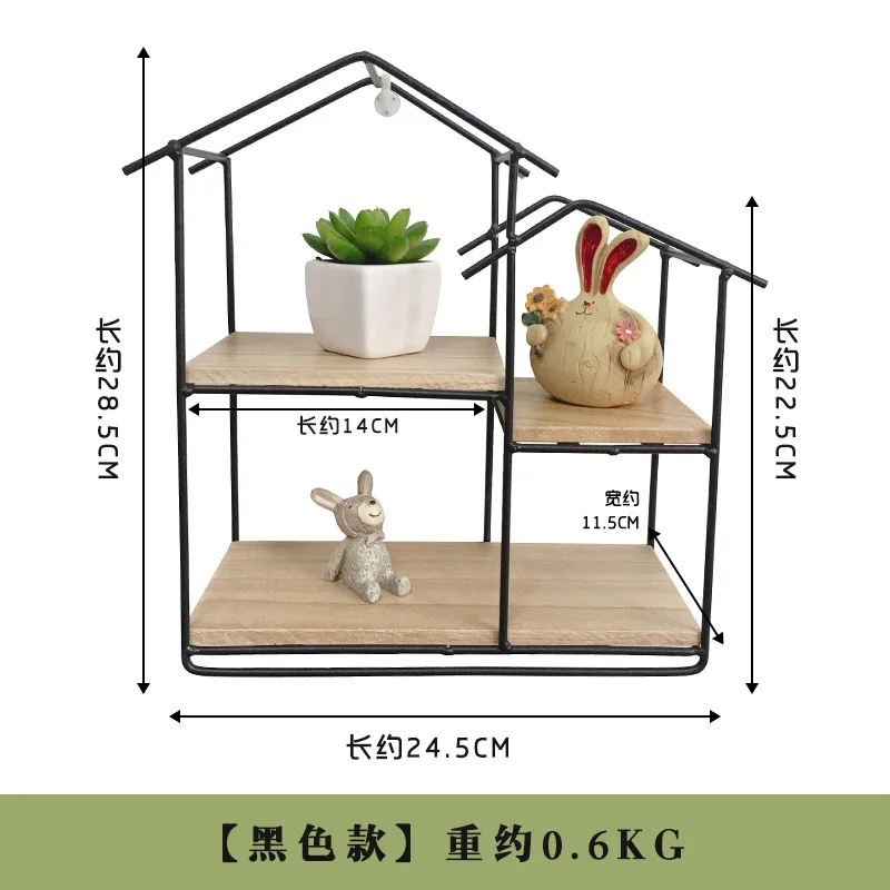 Скандинавские настенные украшения полка для хранения винтажная металлическая железная полка для хранения всякой всячины декоративные настенные полки Organizador цветочный держатель