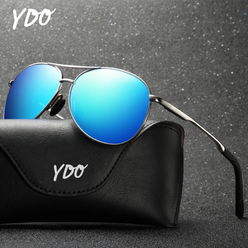 YDO UV400 поляризованных солнцезащитных очков Для мужчин солнечные очки авиаторы, Для женщин обувь на высоком каблуке в стиле «Ретро», фирменные оправа из сплава, для вождения, изумляют взгляд оттенки солнцезащитные очки авиаторы