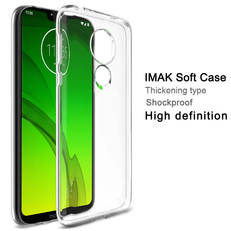 IMAK UX 5 серия мягкий чехол для Motorola Moto G7 Power прозрачный ТПУ защитный